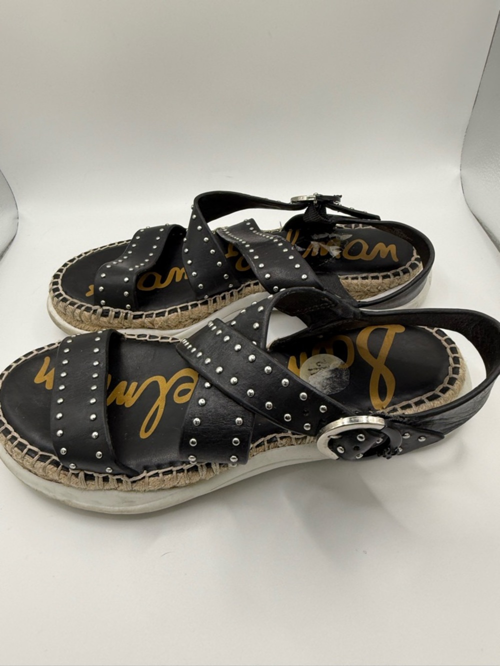 Sam Edelman Janette Studded Platform Sandals Women's Size‎ 6.5 Espadrille